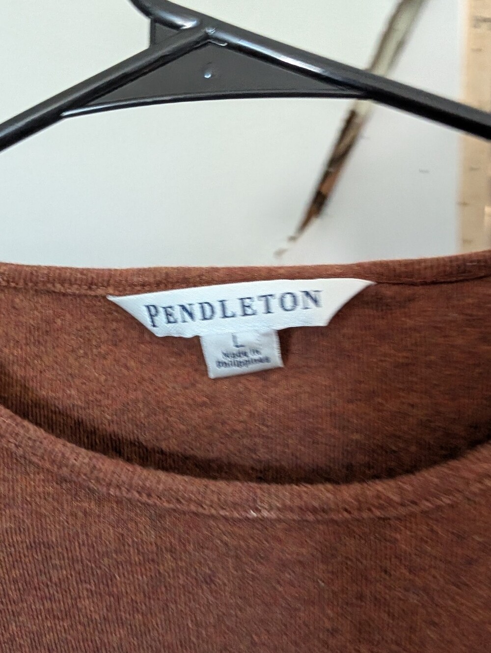Pendleton Long Sleeve Tee In Rust - Picture 2 of 2